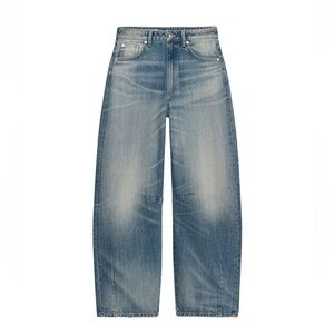 Zara TRF MID-RISE BAGGY BALLOON JEANS